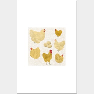 Buff Orpington Chicken White Posters and Art